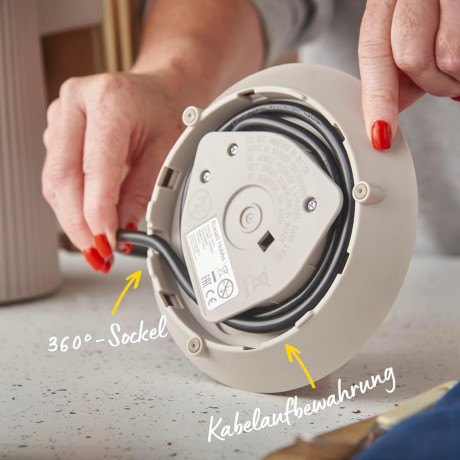 Russell Hobbs Wasserkocher, 1,7L, 2400W,  26751-70, Bronte Stone, Электрический чайник объёмом 1,7 л, пластик, мощностью 2400 Вт, с автоотключением, крем, кремовый