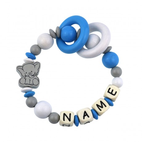 elefantasie Greifling Kleiner Elefant personalisiert mit Namen Игрушка для захвата слоненка