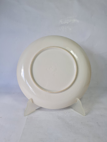 Набор тарелок винтажный ISG с изображением дома в лесу, фарфор, 6 шт., 25 x 2,5 см, Италия, 1960-70гг.