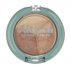 Alterra Trio Lidschatten 01 Cacao Sensation Тройные тени для век Трио теней для век Alterra с органическим экстрактом семян граната и органическим маслом жожоба