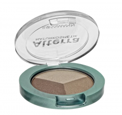 Alterra Trio Lidschatten 01 Cacao Sensation Тройные тени для век Трио теней для век Alterra с органическим экстрактом семян граната и органическим маслом жожоба