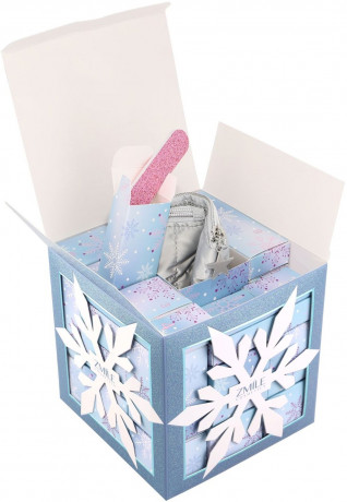 Zmile Cosmetics Snowflake Puzzle Frosty White Adventskalender 2026, 24 Boxen und Kosmetiktasche, Zmile Cosmetics Бьюти-адвент-календарь Snowflake Puzzle Frosty White 2026, 24 коробочки и отдельная косметичка