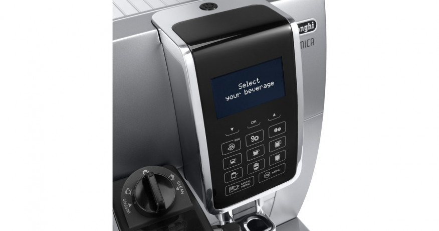 DeLonghi DeLonghi Dinamica ECAM 350.75.S, Vollautomat silber/schwarz silber, schwarz DeLonghi Dinamica ECAM 350.75.S, полностью автоматический серебристый/черный