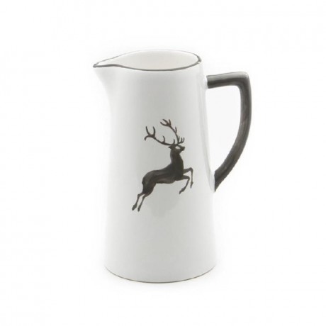 Gmundner Keramik Gmundner Keramik Grauer Hirsch Wasserkrug 1,2 L / h: 22 cm Керамический кувшин для воды из серого оленя Gmundner 1,2 л / ч: 22 см