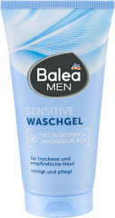 Balea MEN Waschgel Sensitive, 150 ml, Мягкий гель для умывания Sensitive с алоэ вера для сухой кожи, 150 мл