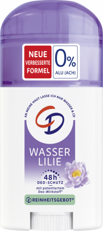 CD Deostick Wasserlilie 40 ml, Дезодорант-стик без спирта с водяной лилией, защита от запаха до 48 часов, 40 мл