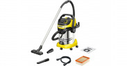 Karcher Karcher WD 6 P S V-30/6/22/T, Nass-/Trockensauger gelb/edelstahl gelb/edelstahl Karcher WD 6 P S V-30/6/22/T, Пылесос для влажной и сухой уборки желтый/нержавеющая сталь