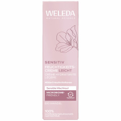 WELEDA Sensitiv Feuchtigkeitscreme leicht Bio-Mandel, 30 ml, Лёгкий увлажняющий крем с миндальным маслом для чувствительной комбинированной кожи, без отдушки, 30 мл