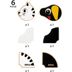 BRIO Magnet-Tiere Hund und Katze Магнит животные собака и кошка