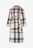 Tommy Hilfiger CHECK RELAXED FIT TRENCH Trenchcoat twill g stp check l ecru ТРЕНЧ В КЛЕТКУ RELAXED FIT Тренч саржа g stp check l экрю