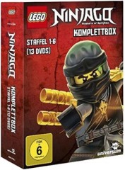 LEGO DVD LEGO Ninjago - Komplettbox - Season 1-6 (13 DVDs) DVD LEGO Ninjago — полная коробка — сезоны 1–6 (13 DVD)