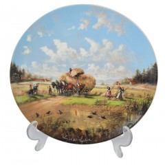 Seltmann Weiden Декоративная тарелка &quot;Сенокос&quot;, номерная 7626, 19,5 см, Германия, 1986г.