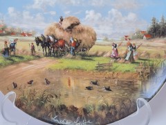 Seltmann Weiden Декоративная тарелка &quot;Сенокос&quot;, номерная 7626, 19,5 см, Германия, 1986г.