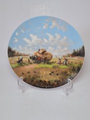 Seltmann Weiden Декоративная тарелка &quot;Сенокос&quot;, номерная 7626, 19,5 см, Германия, 1986г.