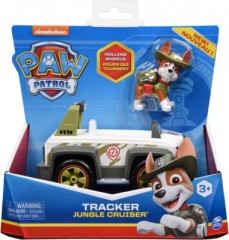 Spin Master PAW Patrol Dschungel-Fahrzeug mit Tracker-Figur (Basic Vehicle\/Basis Fahrzeug) Машина PAW Patrol Jungle с фигуркой трекера (базовая машина/базовая машина)