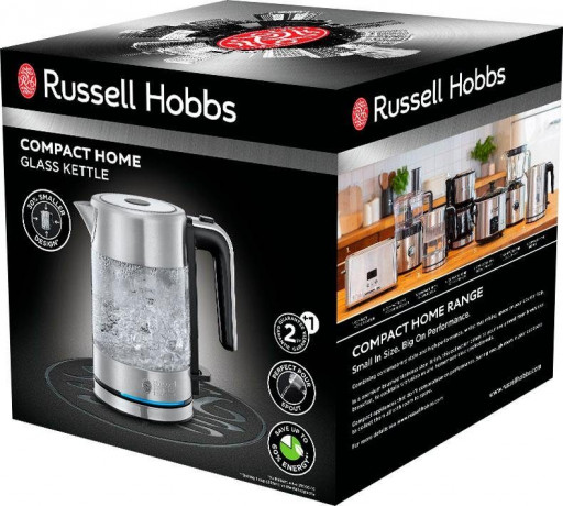 RUSSELL HOBBS RUSSELL HOBBS Wasserkocher Compact Home Mini 24191-70, 0,8 l, 2200 W, energiesparend RUSSELL HOBBS Чайник Compact Home Mini 24191-70, 0,8 л, 2200 Вт, энергосберегающий