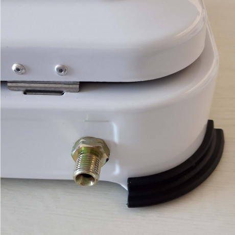 BlueCraft BlueCraft Gaskocher imit elektrischer Zundung, (Gas-Kochfeld 2 flammen Propangas mit Schlauch und Druckminderer), Campingkocher 2-flammig, mit Zundsicherung Gasregler mit Manometer Газовая плита BlueCraft с электроподжигом, (газовая плита, 2 пл