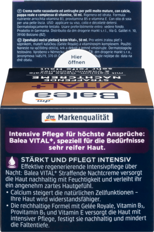 Balea Vital+ Nachtcreme, Балеа Ночной Крем для Лица, 50 мл