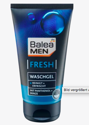 Balea MEN fresh Освежающий гель для умывания, 150 мл