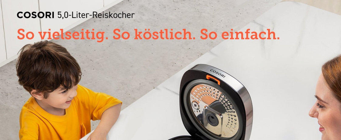 Cosori Cosori Multikocher CRC-R501-KEU + Zubehor, 970,00 W, 5,00 l Schussel,Reis und Getreide, kochen, dampfen, backen, Suppen, warmhalten, Timer Мультиварка Cosori CRC-R501-KEU + аксессуары, 970,00 Вт, чаша 5,00 л, рис и крупы, приготовление, приготовле
