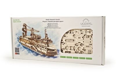 UGEARS Modellbausatz FORSCHUNGSSCHIFF Комплект моделей ИССЛЕДОВАТЕЛЬСКИЙ КОРАБЛЬ