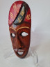 Aruba Деревянная африканская маска в красно-черных тонах, ручная работа, 19 x 8,5 см, 1960-70гг.