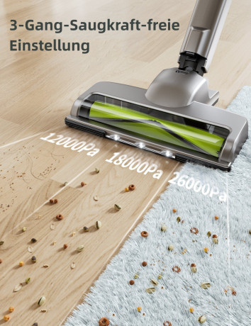 Kalado Kalado Akku-Stielstaubsauger KCV01 26KPa 6-in-1 Multifunktionaler Handstaubsauger, 250,00 W, Herausnehmbarer Akku, LED-Display, Tierhaare Беспроводной стержневой пылесос Kalado KCV01 26 кПа Многофункциональный ручной пылесос 6-в-1, 250,00 Вт, съем