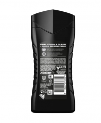 AXE 3-in-1 Duschgel &amp; Shampoo Black 250ml, Гель для душа и шампунь 3-в-1 250мл