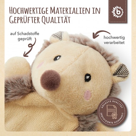 bieco Schmusetuch Baby Igel 27 cm Schnuffeltuch Trosterchen Kuscheltier Babyspielzeug Schnuffeltucher Ткань для обнимашек