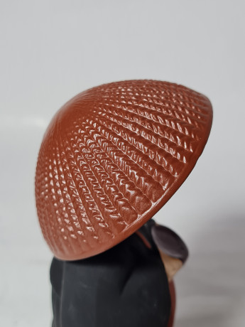 Статуэтка винтажная Im Stil Japan "Японский монах в шляпе", среднего размера, керамика, 14 см, Германия, 1960-70гг.