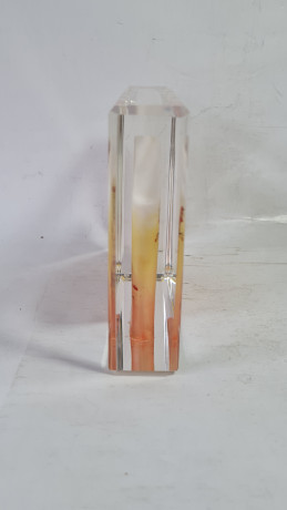 Декоративная 3Д картина в стекле "Дерево. Китай", 18,5 x 3 x 11,5 см, Германия, 1960-70гг.  