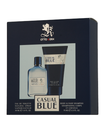 Otto Kern (Отто Керн) casual blue Him Eau de Toilette Туалетная вода Spray Спрей, Geschenkset Подарочный набор: Eau de Toilette Туалетная вода Spray Спрей 30 мл + Hair & Body Shampoo 75 мл / 1 шт.