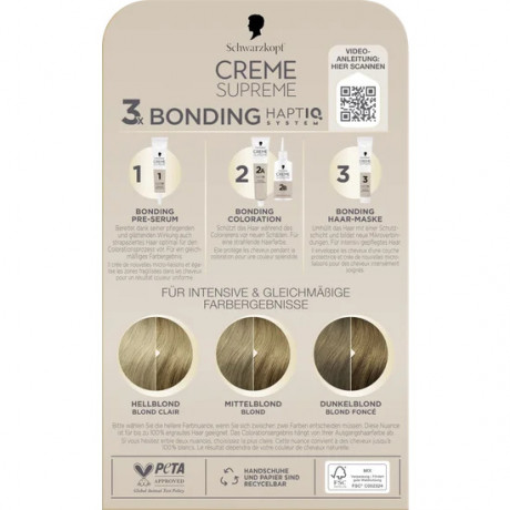 Schwarzkopf Creme Supreme Pflegende Coloration 8-0 Natuerliches Blond, 1 St., Schwarzkopf Creme Supreme стойкая крем-краска для волос 8-0 Натуральный блонд, 1 шт.