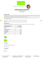 Krauterhaus Sanct Bernhardt Organic Barley Grass Powder, 400 г