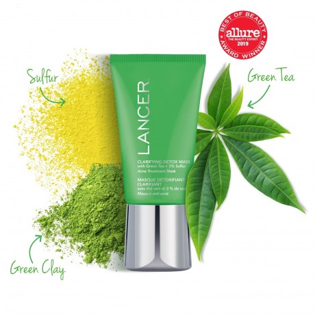 Lancer Clarifying Detox Mask with Green Tea  Очищающая детокс-маска с зеленым чаем