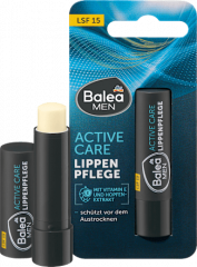 Balea MEN Lippenpflege active care LSF 15, 4,8 g, Бальзам для сухих губ Active Care с защитой SPF 15, 4,8 г