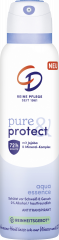CD Pure &amp; Protect Spray Aqua Essence 150 ml, Антиперспирант-спрей без спирта с водным ароматом, защита от пота и запаха до 72 часов, 150 мл