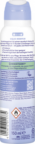 CD Pure & Protect Spray Aqua Essence 150 ml, Антиперспирант-спрей без спирта с водным ароматом, защита от пота и запаха до 72 часов, 150 мл