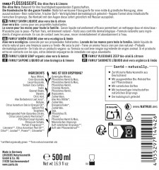 SANTE Family Flüssigseife Bio-Aloe Vera &amp; Limone, 500 ml, Санте Жидкое мыло Family для рук с био-алоэ вера и ароматом лайма, 500 мл