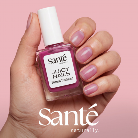 SANTE Juicy Nails 01 Plum Glaze, 10 ml, Санте Лак для ногтей Juicy Nails, оттенок 01 Plum Glaze, сливовый глянец, 10 мл