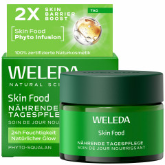 WELEDA Skin Food Naehrende Tagespflege, 40 ml, Питательный дневной крем Skin Food для лица с растительным скваланом и маслом ши, 40 мл