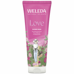 WELEDA Aroma Shower Love, 200 ml, Крем-гель для душа Aroma Shower Love с розой, жасмином и иланг-илангом, 200 мл