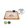 UBERGAMES Karromspiel Karrom Spiel brett + Stander Настольная Игра Карром: доска 74x74 + подставка, вес 7 кг, модель ug705parent