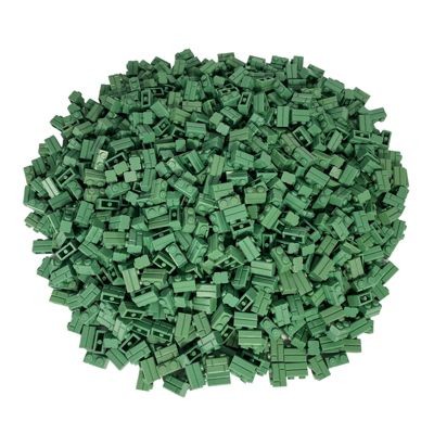 LEGO LEGO 1x2 Mauersteine Sandgrun - 250 Stuck - Sand green bricks Кирпичи LEGO 1x2 Sandgreen - 250 штук - Зеленые кирпичи Sandgreen