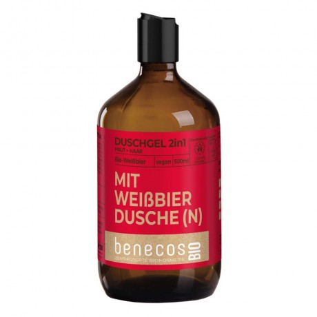 benecos Weissbier Duschgel 2in1 Haut+Haar 500ml Weissbier гель для душа 2в1 кожа+волосы 500мл
