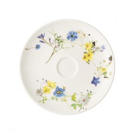 Rosenthal Rosenthal Brillance Fleurs des Alpes Kombi-Untertasse Coup 15,5 cm Блюдце комбинированное Rosenthal Brilliance Fleurs des Alpes Coup 15,5 см