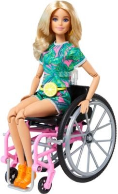 Mattel Barbie blonde Fashionistas Puppe mit Rollstuhl Барби блондинка модница кукла с инвалидной коляской