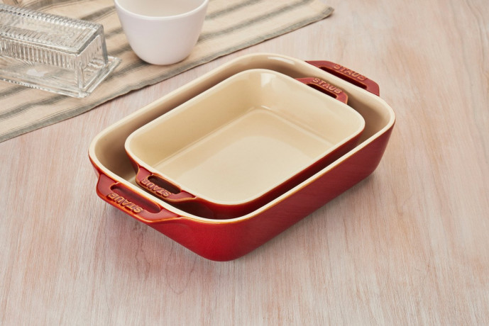 Staub Staub Auflaufformenset 2-tlg. rot Набор форм для запекания Staub, 2 предмета.