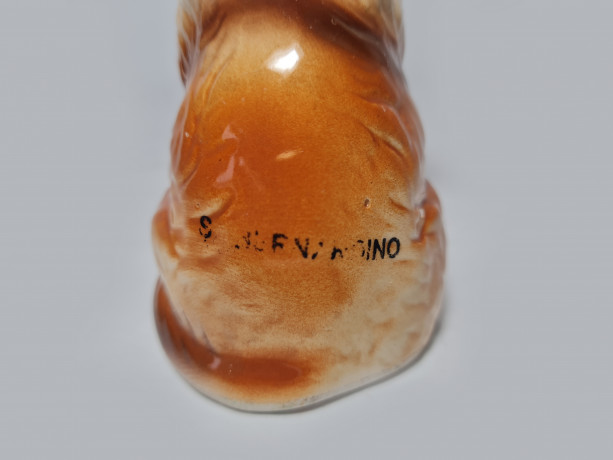 Marilys Декоративная фигурка-перечница "Сенбернар - собака-поводырь", 9 x 7,5см, Германия, 1960-70гг.