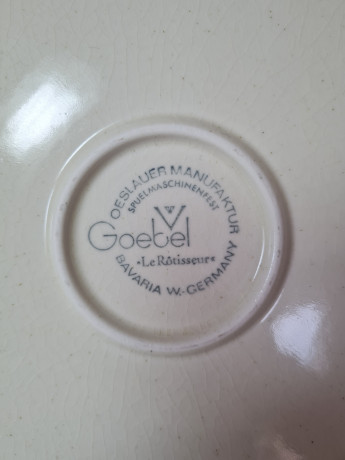 Goebel Bavaria Декоративная тарелка в черно-белых тонах "г.Брухзал", 32,5 x 2,5 см, Германия, 1960-70гг.